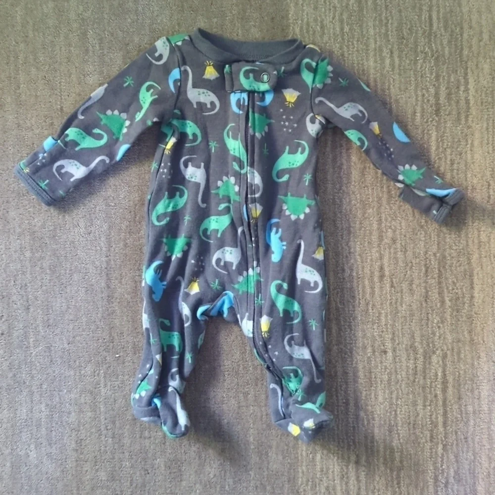 Carter's Preemie 2-Pack 2-Way Zip Cotton Footed Sleep and Plays